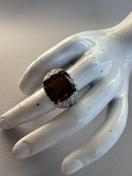 Inel din argint si cubic zirconia