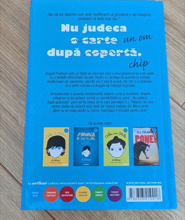 Minunea de R.J.Palacio, editura arthur