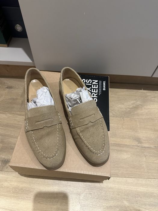 Бежови мокасини Bianki