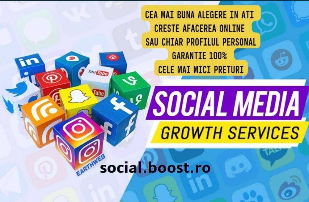 Servicii de promovare Tiktok, Instagram, Facebook, YouTube!