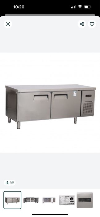 Морозильный, холодильный стол ТУМБА 180*80L-A, низкотемпературный -18