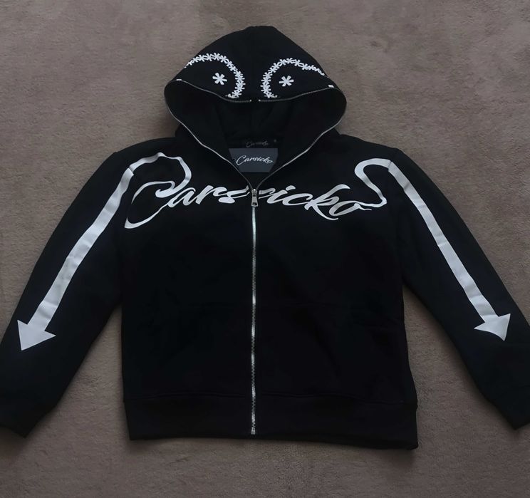 черная кофта "CARSICKO" | размеры ( S;M )