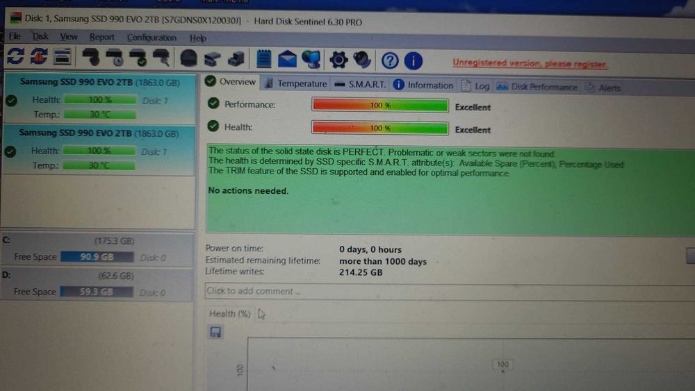 SSD Samsung 990 EVO de 2TB PCI Express 4.0  -NOU