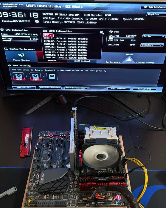 Дънна платка ASUS Rampage IV Black Edition X79 2011 DDR3 OVERCLOCK