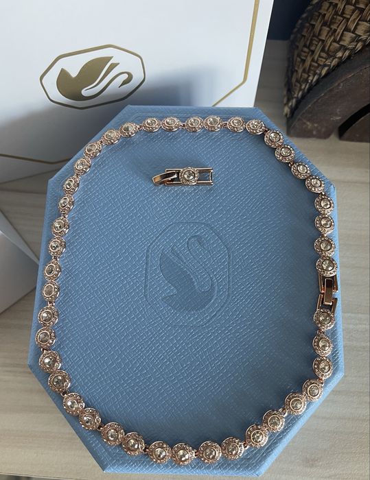 Swarovski - колие Angelic /  Розово Злато ( НОВО )