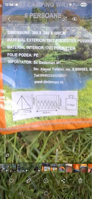 Cort camping mare