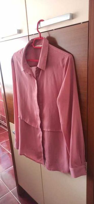 Cămașă roz închis noua ,elegantă