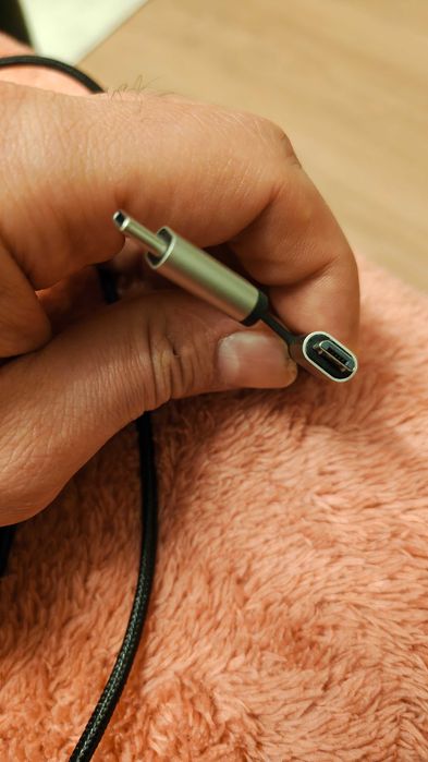 2-метров HDMI към USB‑C, USB-A, MICRO-USB плетен кабел с метални конектори, нов