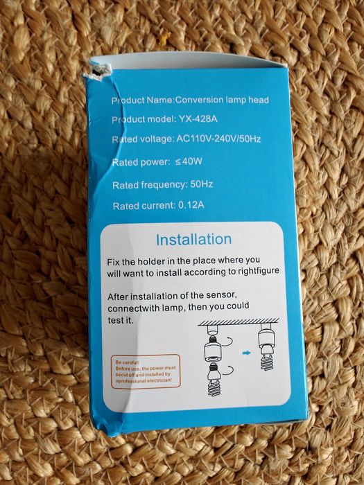 Fasung/Dulie E27 cu telecomanda