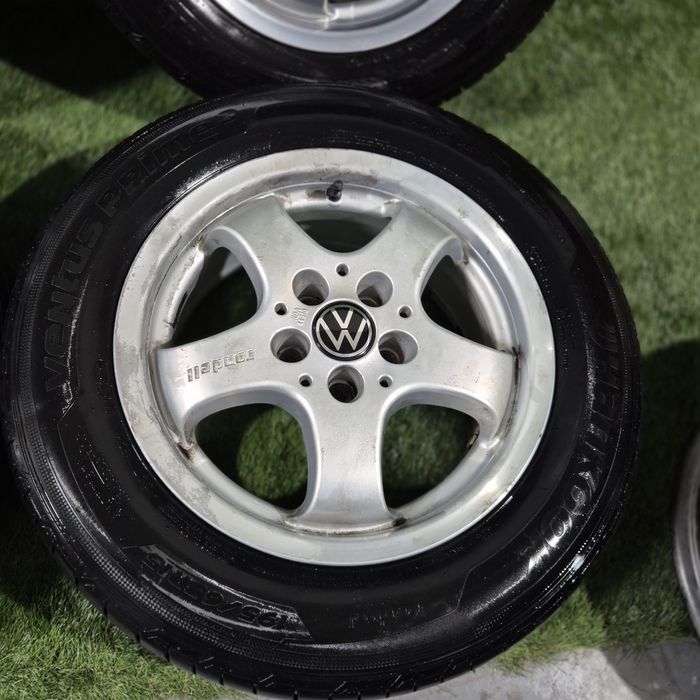 Jante cu anvelope R 15 5x112 Golf,Passat, Skoda, anvelope 195 65 15