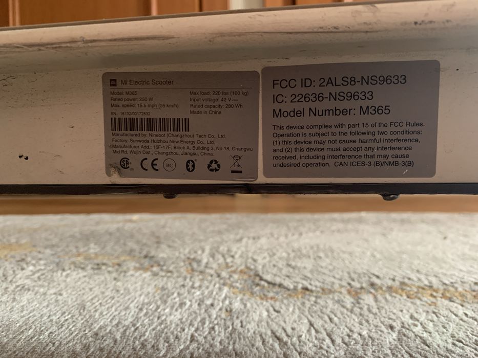 Электросамокат Xiaomi M365