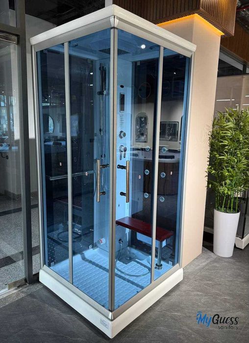 Паровая душевая кабина. Сауна-баня MYGUESS. Dush kabina saunali