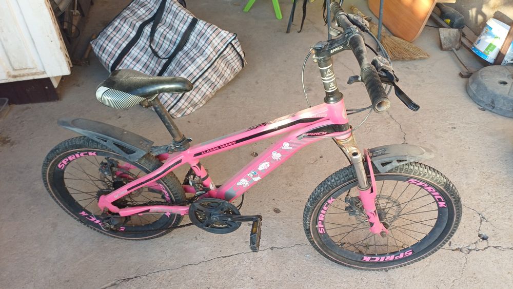 велосипед розовый