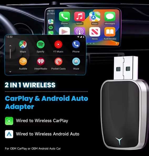 2-в-1 адаптер CarPlay & Android Auto