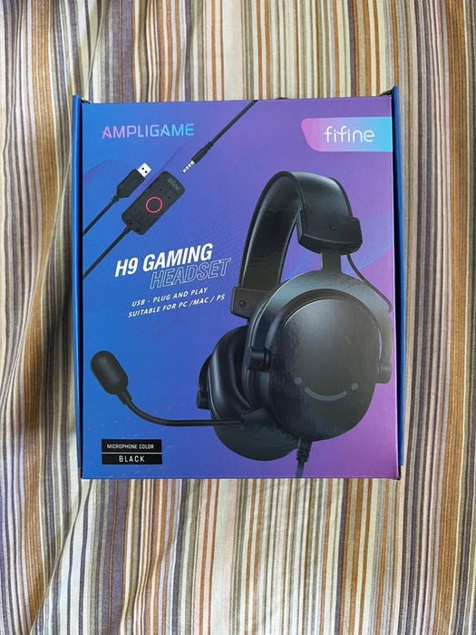 Căști Gaming FIFINE H9 USB + Jack 3.5 mm, Microfon detașabil, PC/PS/Mac – Ca noi