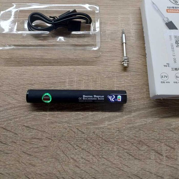 Преносим цифров поялник, регулиране на температурата, USB-C зареждане