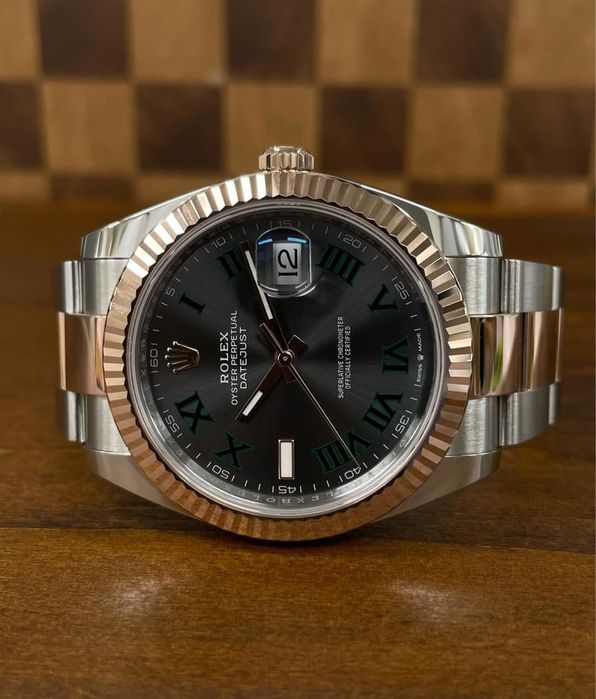 Ceas bărbătesc rolex datejust wimblendon 41,mm