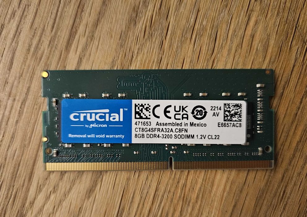 Memorie laptop Crucial 8 GB(1X8) DDR4 3200MHz 1.2V sodimm