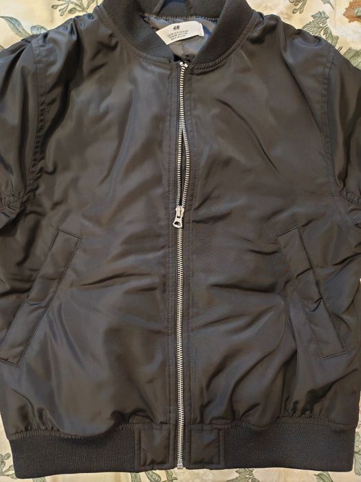 Детско яке, черно, бомбър, HM 158 см, 7-9 год