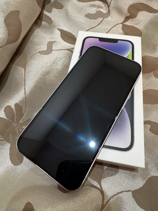 iPhone 14 Purple 128GB - Liber de rețea | Stare impecabilă + Cutie + Cablu