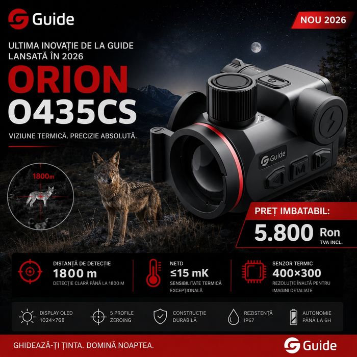 Clip-on cu termoviziune GUIDE ORION O435CS Iasi • OLX.ro