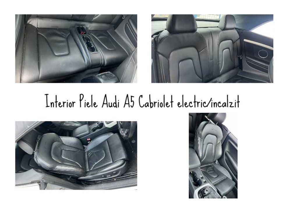 Interior Piele Audi A5 Cabrio/Cabriolet S-line Electric/Incalzit