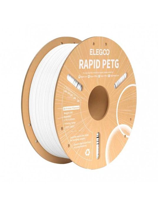 Filament imprimanta 3D ELEGOO Rapid PETG (alb)