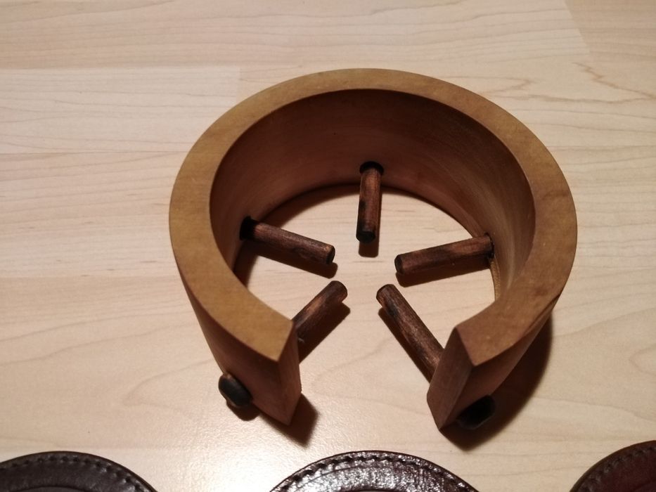 Подложки за чаши от естествена кожа