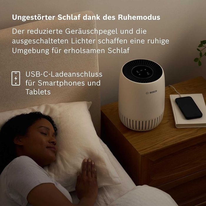 Purificator aer Bosch Air 1000 CADR 100 m3/h, HEPA H13 + carbon activ