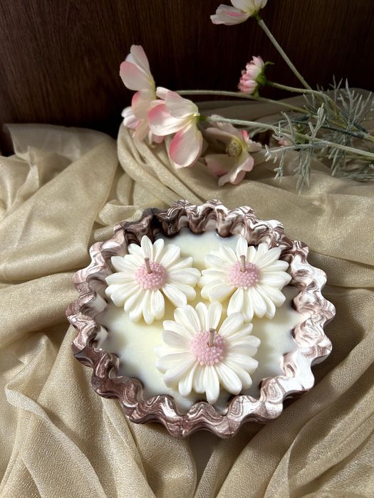 Натурална соева свещ ароматизирана ръчно направена