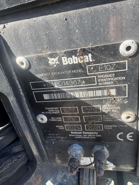 Miniexcavator bobcat e10z
