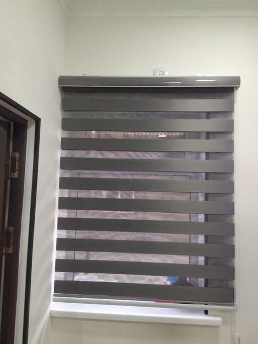 Жалюзи , день ночь комбо. Готовый карниз