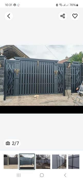 Сварочные работы откатные и распашные ворота