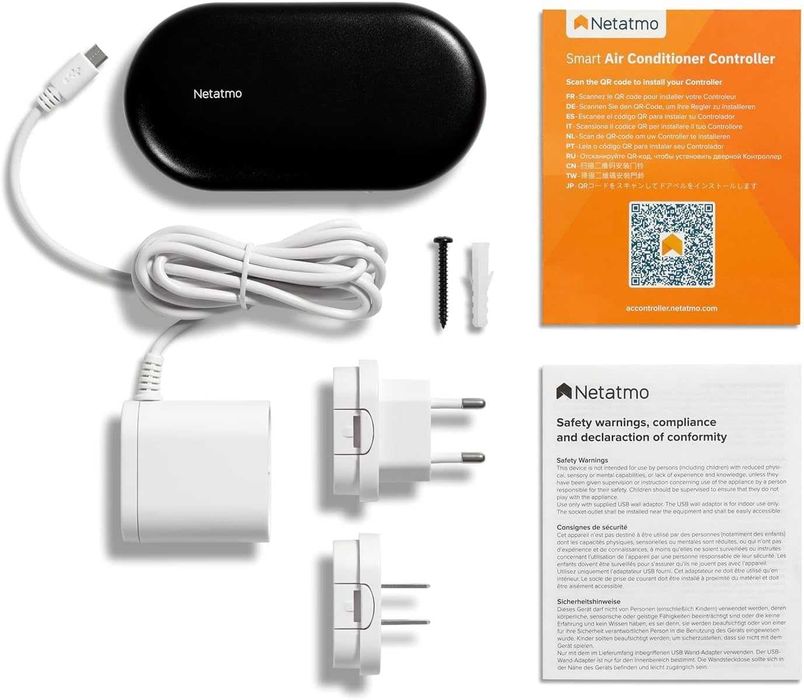 Intrerupator Netatmo Smart AC Controller, pentru aer conditionat