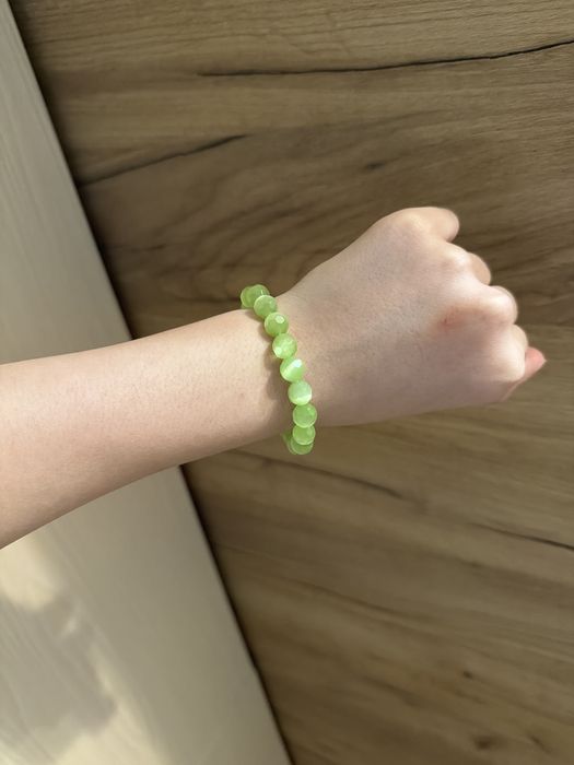 Браслет кошачий глаз камень