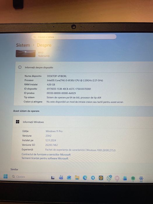 Vând sau schimb leptop Lenovo