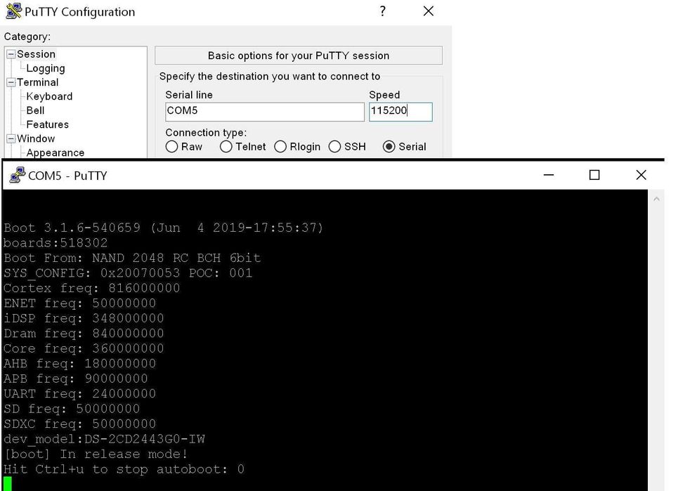 Cablu USB Consola resetare parola firmware DVR NVR Camere IP Hikvision