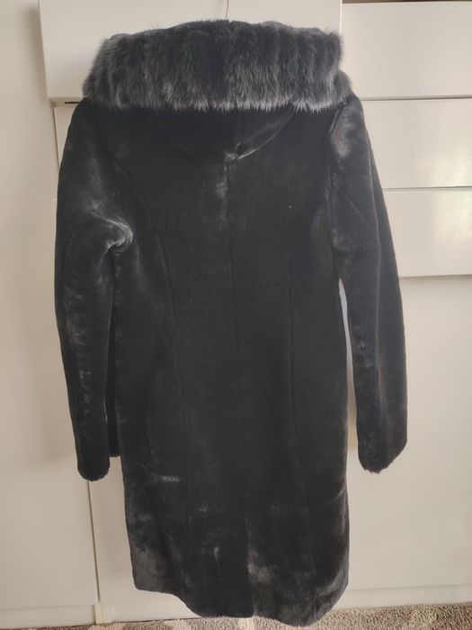 Шуба мутон + норка