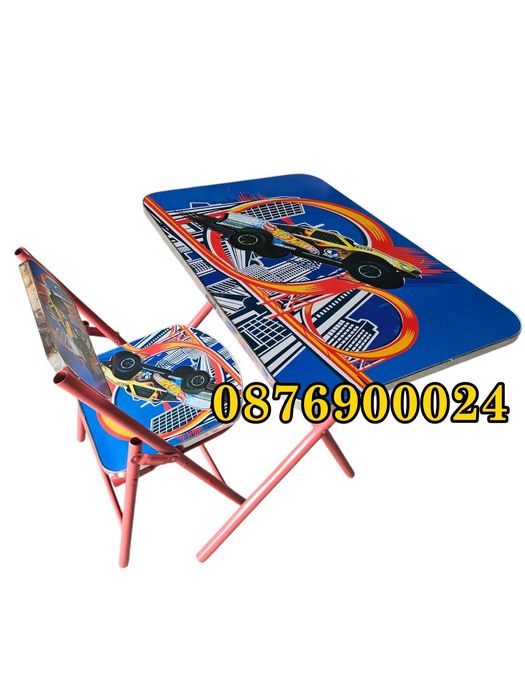 ПРОМО Комплект Детска масичка със столче Маса и стол РАЗЛИЧНИ КАРТИНКИ