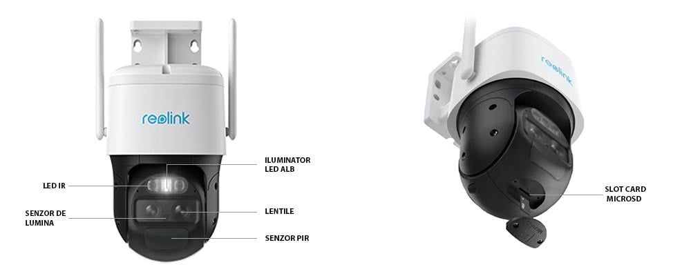 Camera cu baterie si WIFI, Reolink TrackMix, 4MP