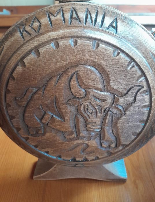 Plosca din lemn pentru nunta, obiecte traditionale