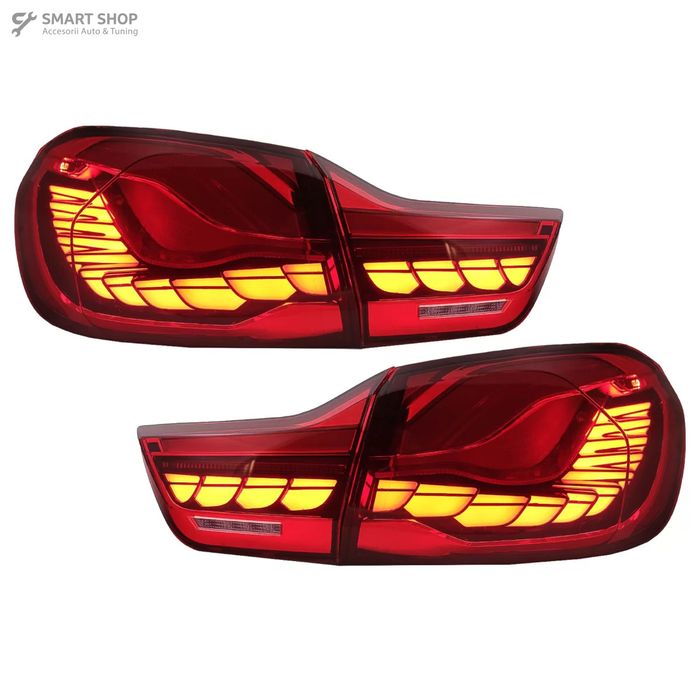 Stopuri OLED BMW Seria 4 F32 F33 F36 M4 F82 F83 (2013-03.2019) Rosu Cl