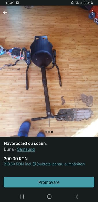 Haverboard cu scaun