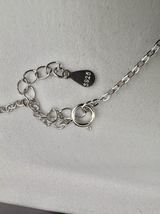 Сребърно колие с мойсанит (Диамант) 1 карат