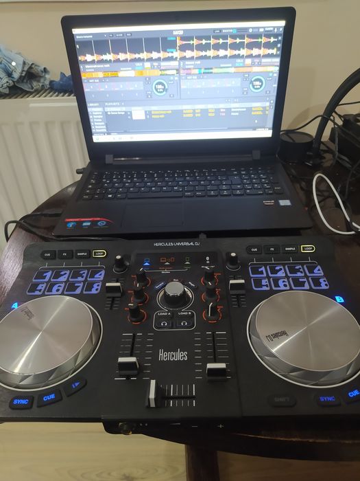 DJ Контролер Hercules Universal DJ – Отлично състояние (Bluetooth/PC/i