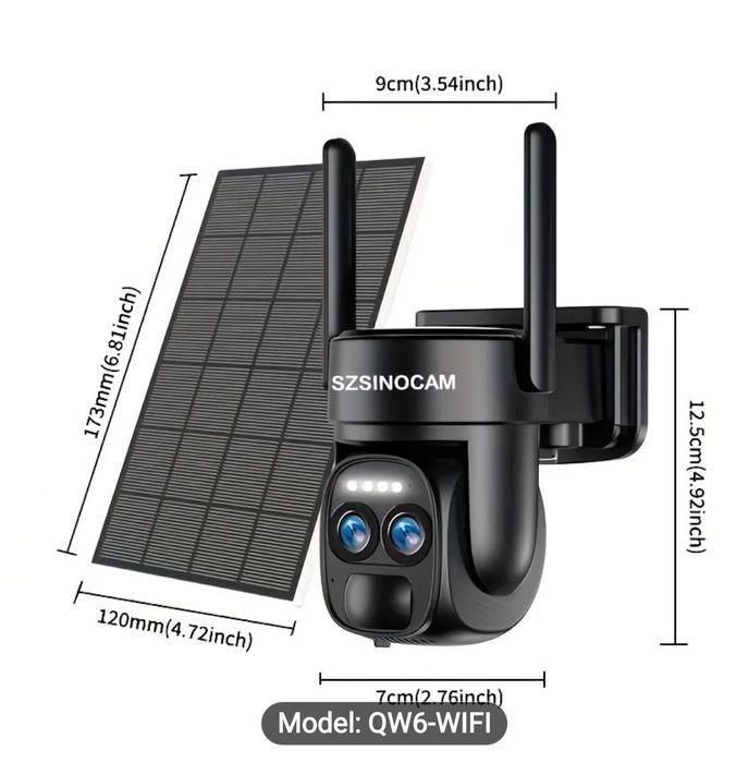 Cameră dublă wifi solară