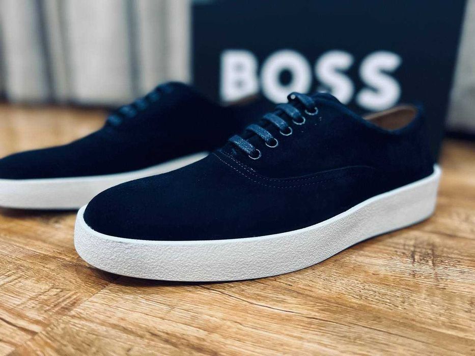 Boss мужские оксфорды из натуральной замши РАЗМЕР 44