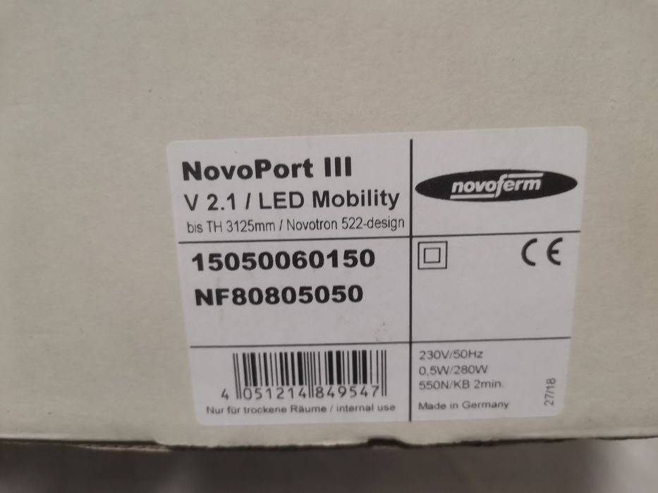 Novoferm Novoport III Механизъм за ролетна  гаражна врата