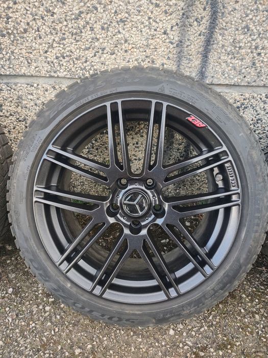 17" оригинални джанти "AEZ", свалени от Mercedes W204, 5х112, /ВАГ/, с датчици за налягане в гумите