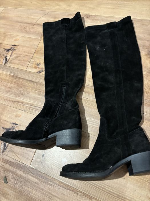 чизми естествен велур